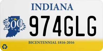 IN license plate 974GLG