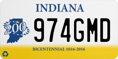IN license plate 974GMD
