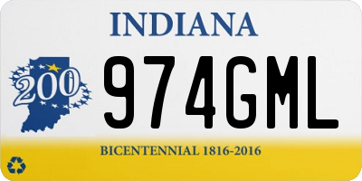 IN license plate 974GML