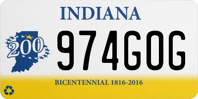 IN license plate 974GOG