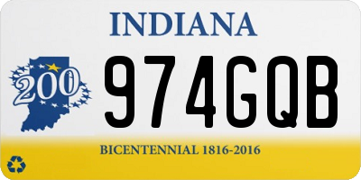 IN license plate 974GQB