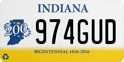 IN license plate 974GUD