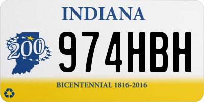 IN license plate 974HBH
