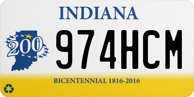 IN license plate 974HCM