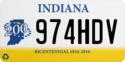 IN license plate 974HDV
