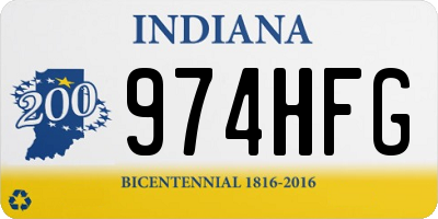 IN license plate 974HFG