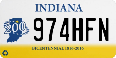 IN license plate 974HFN