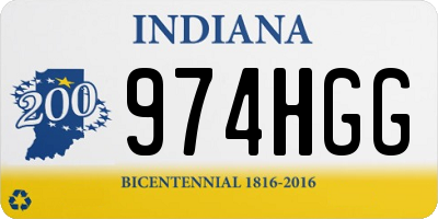 IN license plate 974HGG