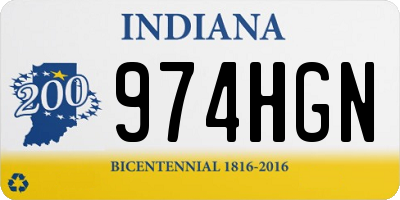 IN license plate 974HGN