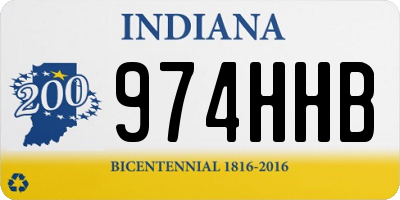 IN license plate 974HHB