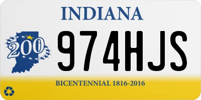 IN license plate 974HJS