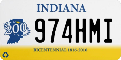 IN license plate 974HMI