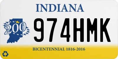 IN license plate 974HMK