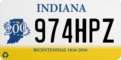 IN license plate 974HPZ