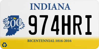 IN license plate 974HRI