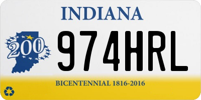 IN license plate 974HRL