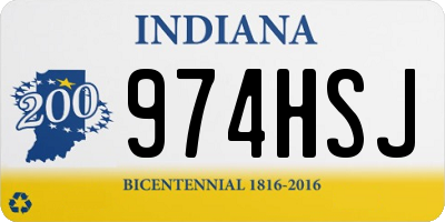 IN license plate 974HSJ