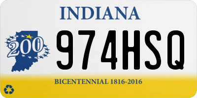 IN license plate 974HSQ
