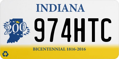 IN license plate 974HTC