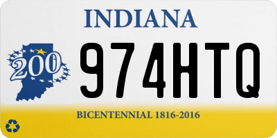 IN license plate 974HTQ