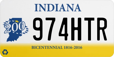 IN license plate 974HTR