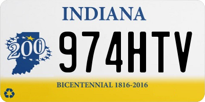 IN license plate 974HTV