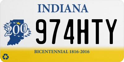 IN license plate 974HTY