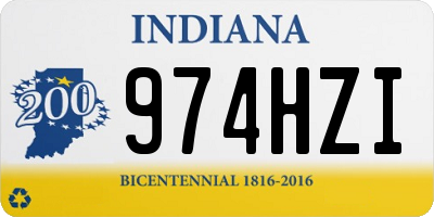IN license plate 974HZI
