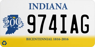 IN license plate 974IAG