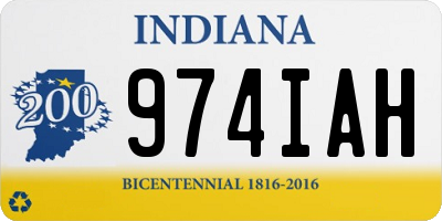 IN license plate 974IAH