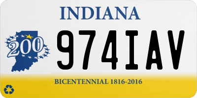 IN license plate 974IAV