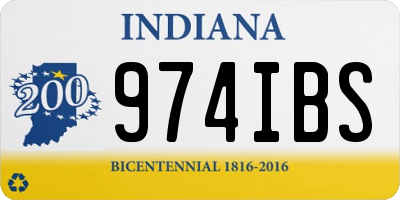 IN license plate 974IBS