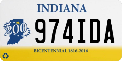 IN license plate 974IDA