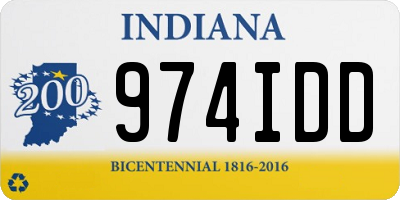 IN license plate 974IDD