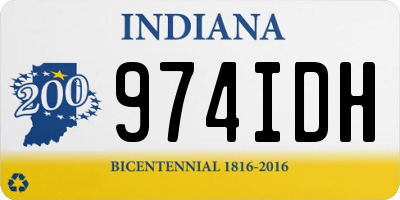IN license plate 974IDH