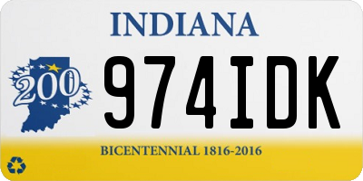 IN license plate 974IDK