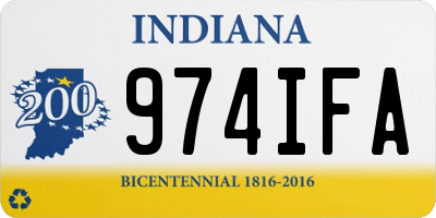 IN license plate 974IFA