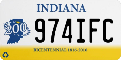 IN license plate 974IFC