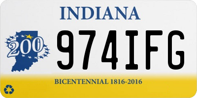 IN license plate 974IFG