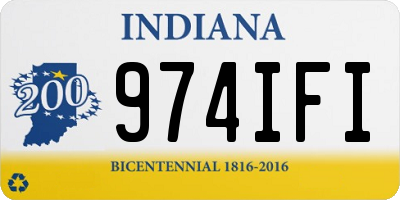 IN license plate 974IFI