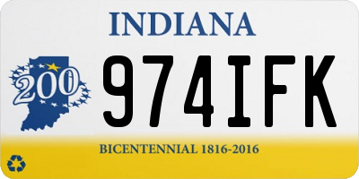 IN license plate 974IFK