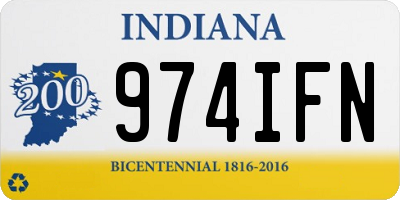 IN license plate 974IFN