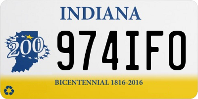 IN license plate 974IFO