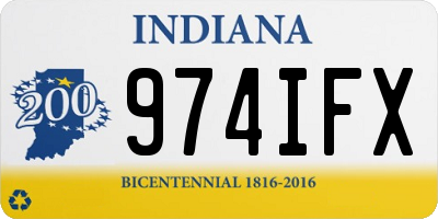 IN license plate 974IFX