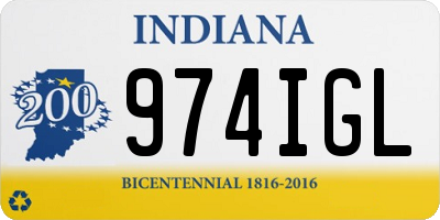 IN license plate 974IGL