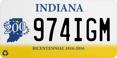 IN license plate 974IGM