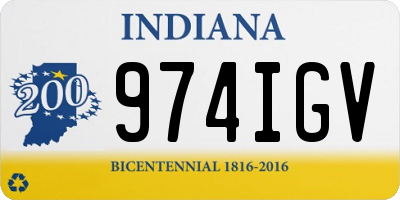 IN license plate 974IGV