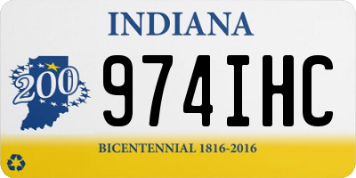 IN license plate 974IHC