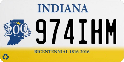IN license plate 974IHM