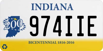 IN license plate 974IIE